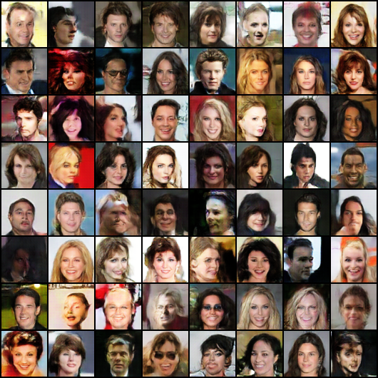 WGAN GP epoch 10 generated face samples